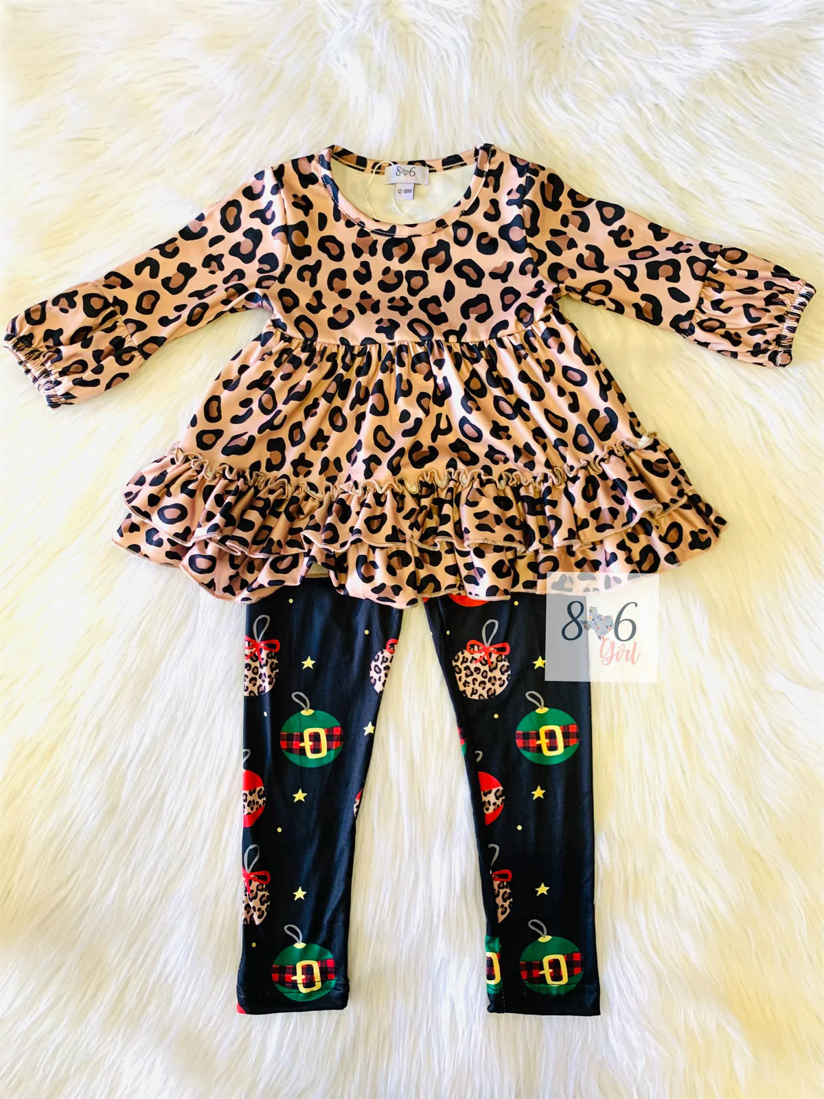 Leopard Top Ornament Pants