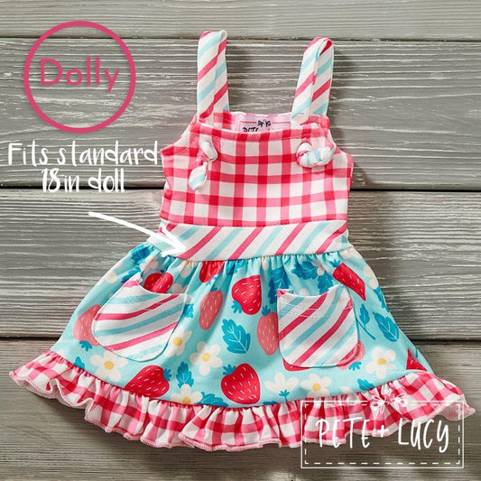 Strawberry Patch Doll Dress